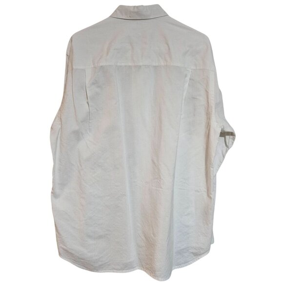 Tommy Bahama Men's Cotton Linen Blend White Long-Sleeve Shirt Boho Beach Travel - Picture 3 of 16